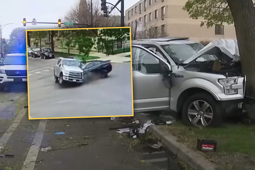 Ukradli auto i doprowadzili tragicznego wypadku/YouTube FOX 32 Chicago/Zrzut Ekranu /