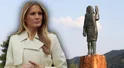 Ukradli pomnik Melanii Trump. Zostawili jedynie stopy