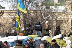 Ukraina: Barykady na Euromajdanie i zdobyty Dom