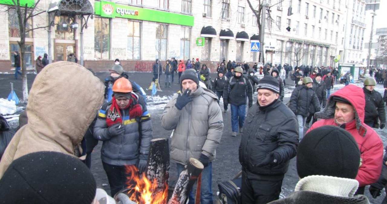 Ukraina: Barykady na Euromajdanie i zdobyty Dom