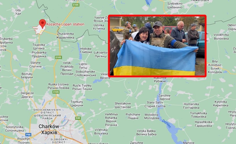 Ukraina: Kozacza Łopań odbita z rąk Rosjan /Google Maps/Twitter /