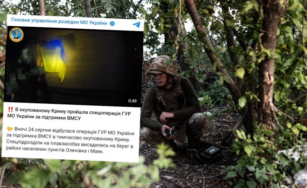 Ukraina przeprowadziła operację desantową. "Na Krymie powiewała ukraińska flaga"