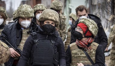 ​Ukraina. Szefowa MSZ Niemiec na linii frontu na wschodzie kraju: To "wojna w środku Europy"