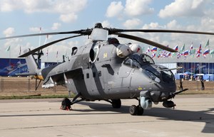 Ukraina zestrzeliła jeden z najnowszych rosyjskich śmigłowców Mi-35M