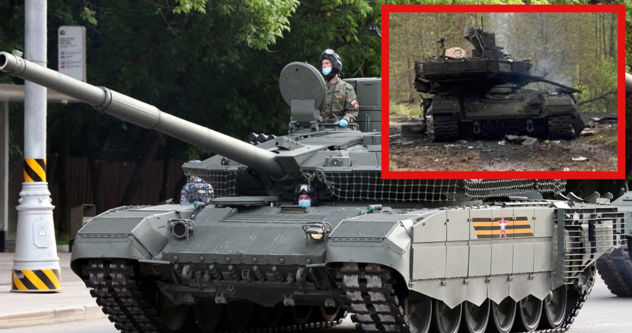 Ukraińcy przeanalizowali najnowszy rosyjski czołg T-90M Proryw-3. To złom /@RecoMonkey /Twitter