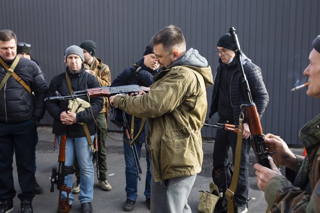 Ukraińcy przygotowują się do obrony Kijowa /MIKHAIL PALINCHAK /PAP/EPA