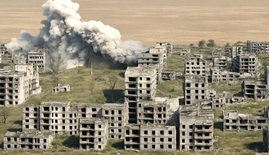 Ukraińcy równają z ziemią całe rosyjskie osiedla za pomocą bomb z USA