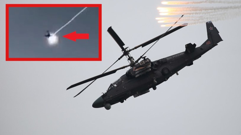 Pokazali trafienie rosyjskiego superśmigłowca. Ka-52 znów spada ...
