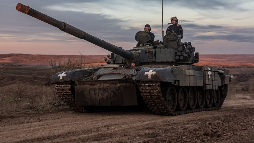 Ukraińcy używają polskich czołgów PT-91 Twardy w obwodzie donieckim. /DIEGO HERRERA CARCEDOANADOLU AGENCYAnadolu Agency via AFP /AFP
