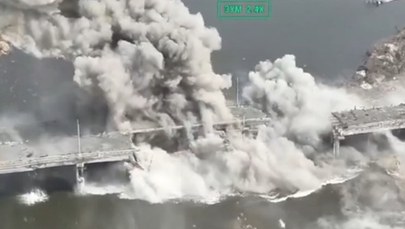 Ukraińcy wysadzili most dronami. Pierwsza taka sytuacja w historii. NAGRANIE
