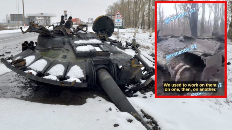 Ukraińcy zaatakowali komercyjnymi dronami kamikadze. Z rosyjskich czołgów zostały powykrzywiane wraki /@WarintheFuture /Twitter