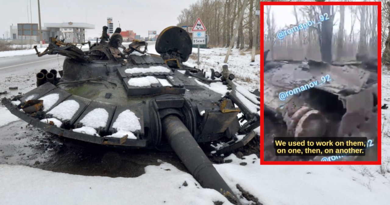 Ukraińcy zaatakowali komercyjnymi dronami kamikadze. Z rosyjskich czołgów zostały powykrzywiane wraki /@WarintheFuture /Twitter