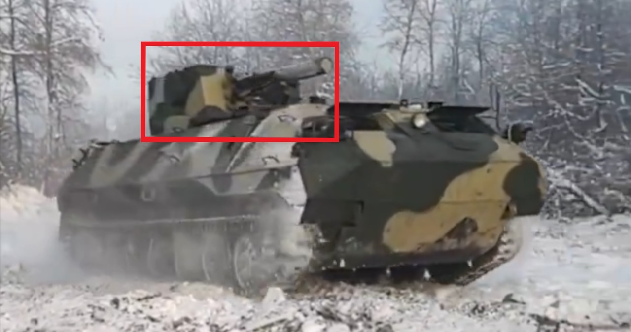 Ukraińcy zmodyfikowali wóz bojowy MT-LBu o najnowocześniejszą wieżę swojego arsenału /@TheDeadDistrict /Twitter