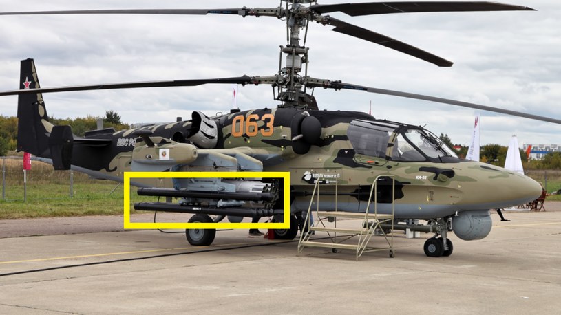 Ukraińcy zniszczyli magazyn pocisków Wicher. To ważna broń rosyjskich śmigłowców Ka-52 /Vitaly Kuzmin /Wikimedia