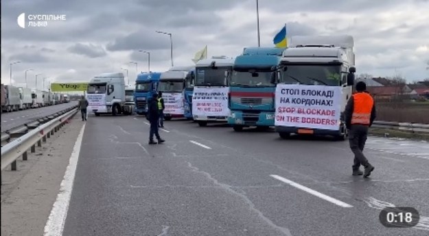 Ukraińscy przewoźnicy protestują. "To co robią Polacy, przekroczyło wszelkie granice"