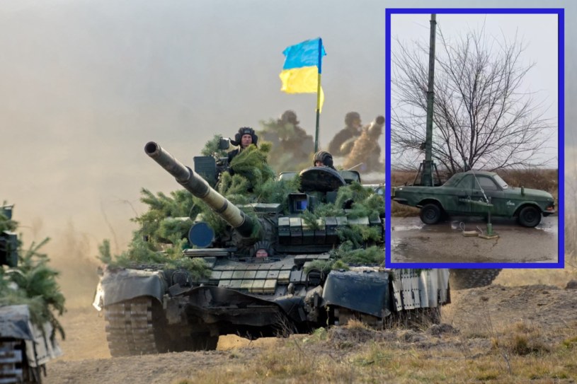 Ukraińscy żołnierze postawnowili dać drugie życie starej Wołdze i przerobili ją na wóz obserwacyjny. Dzięki niemu mogą skuteczniej prowadzić ostrzał artyleryjski /Ministerstwo Obrony Ukrainy