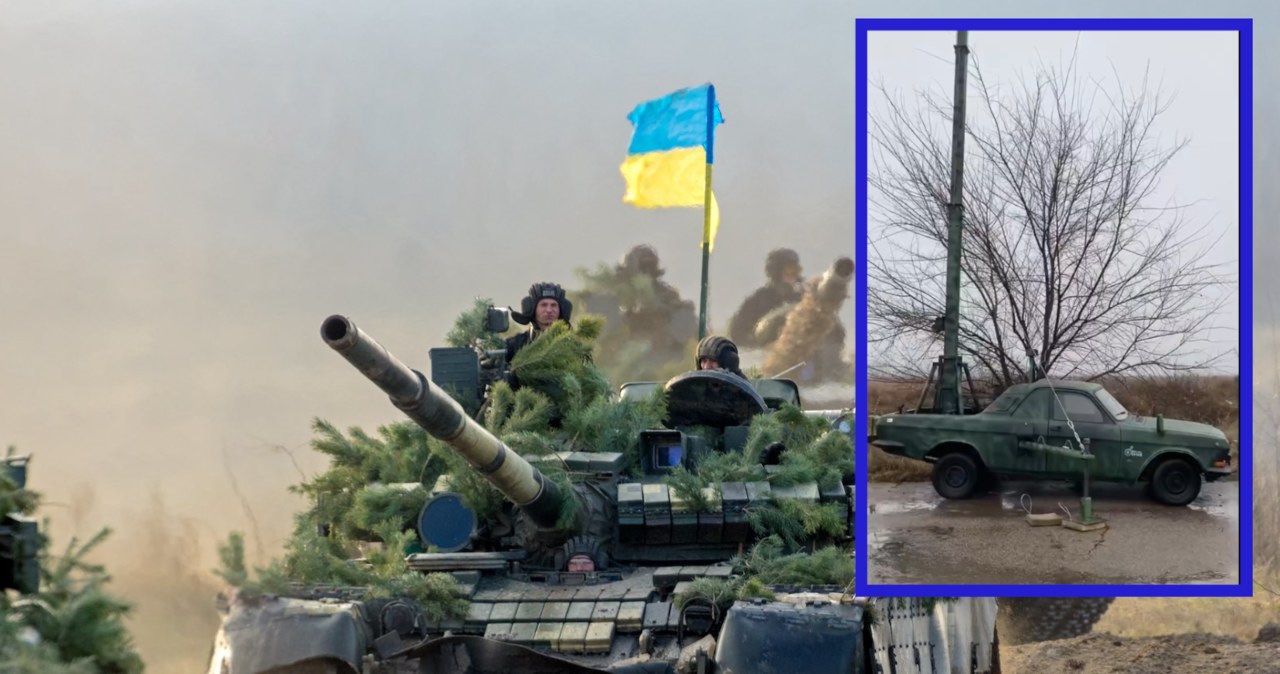Ukraińscy żołnierze postawnowili dać drugie życie starej Wołdze i przerobili ją na wóz obserwacyjny. Dzięki niemu mogą skuteczniej prowadzić ostrzał artyleryjski /Ministerstwo Obrony Ukrainy