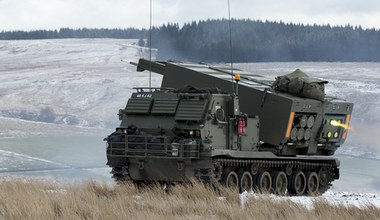 Ukraińscy żołnierze użyli amerykańskich wyrzutni rakiet M270 MLRS