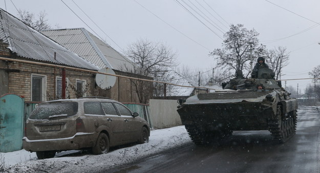 Ukraińscy żołnierze w Bachmucie w obwodzie donieckim na zdjęciu z 6 lutego /EUGENE TITOV /PAP