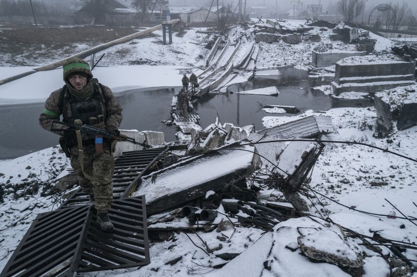 Ukraińscy żołnierze w Bachmucie /MAREK BEREZOWSKI/ANADOLU AGENCY /AFP