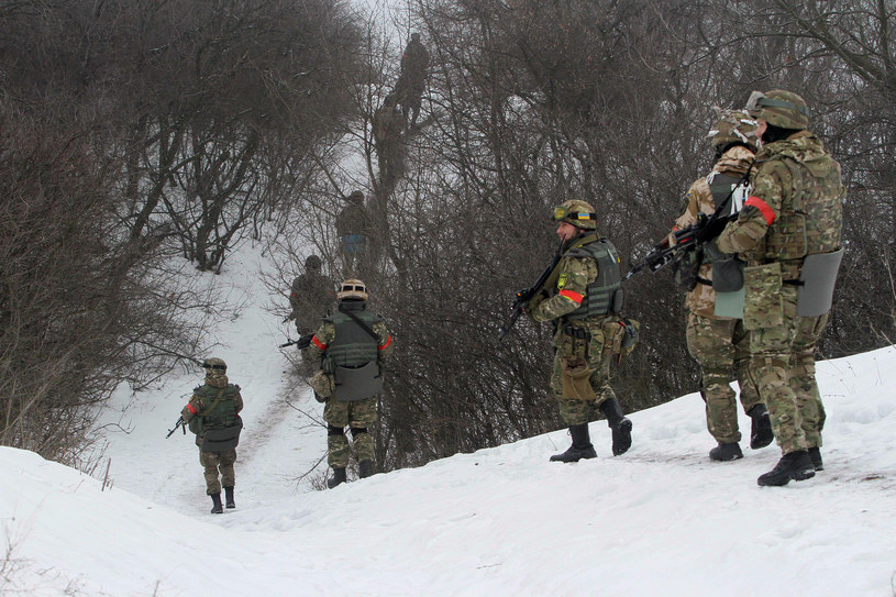 Ukraińscy żołnierze w Donbasie /AFP