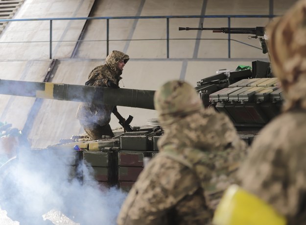 Ukraińscy żołnierze w Makarowie /STR /PAP/EPA