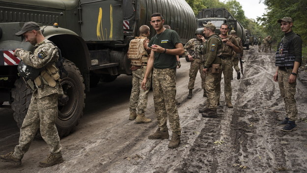 Ukraińscy żołnierze w obwodzie charkowskim /ANASTASIA VLASOVA /PAP/EPA