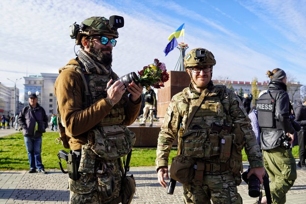 Ukraińscy żołnierze /Alena Solomonova /PAP