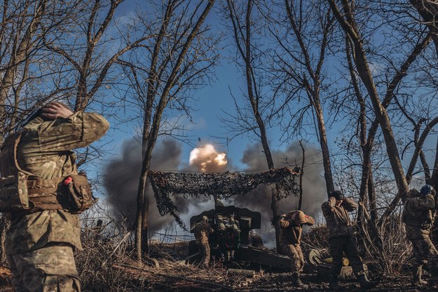 Ukraińska artyleria w Donbasie na zdjęciu ilustracyjnym /	AA/ABACA /PAP