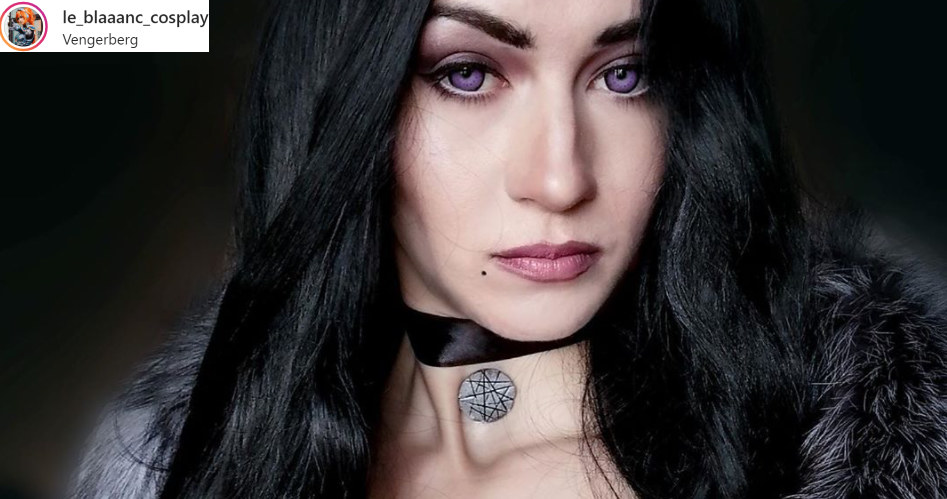 Ukraińska cosplayerka ucharakteryzowana na postać Yennefer z Wiedźmina - zdjęcie zamieszczone w serwisie www.instagram.com/le_blaaanc_cosplay /materiały źródłowe