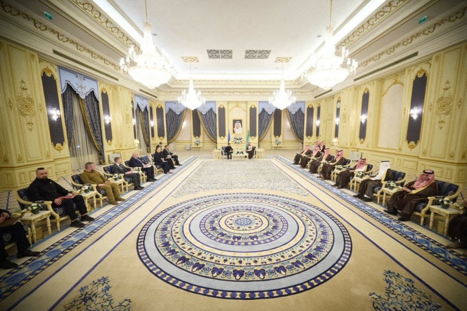 Ukraińska delegacja ds. rozmów pokojowych w Arabii Saudyjskiej /ABACA/Abaca/East News /East News