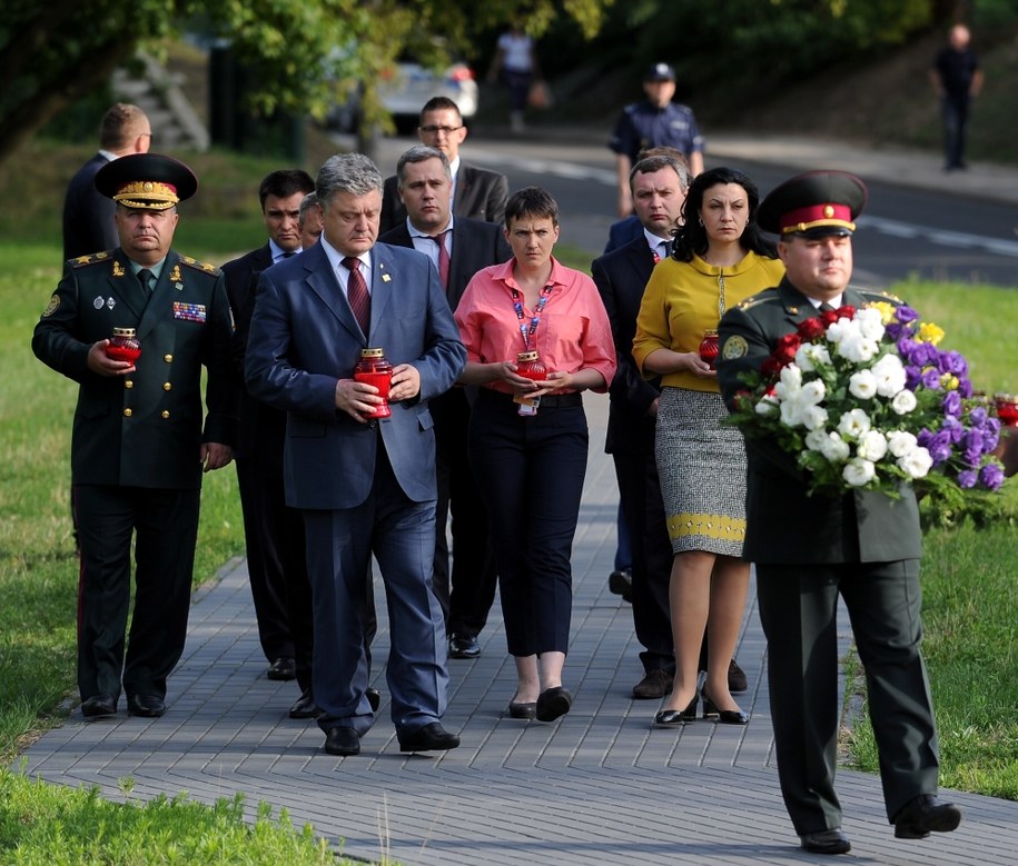 Ukraińska delegacja w Warszawie /Marcin Obara /PAP