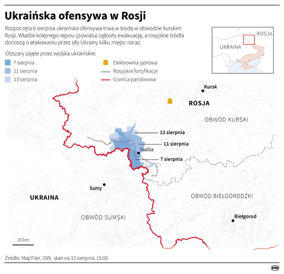 Ukraińska ofensywa w Rosji /Michał Czernek /PAP