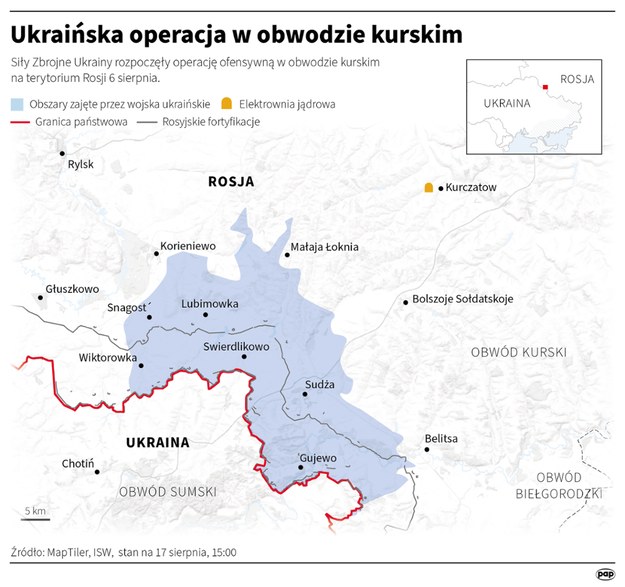 Ukraińska operacja w obwodzie kurskim /Adam Ziemienowicz /PAP