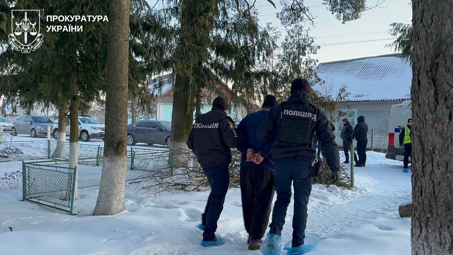 Ukraińska policja zatrzymała podejrzanego o zabójstwo 5 osób. /Biuro Prokuratora Generalnego Ukrainy /