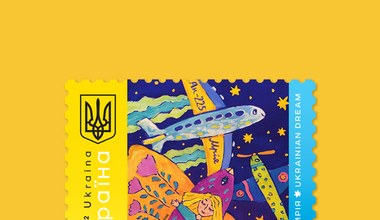 Ukraiński An-225 na znaczku pocztowym? Stanie się symbolem wojny