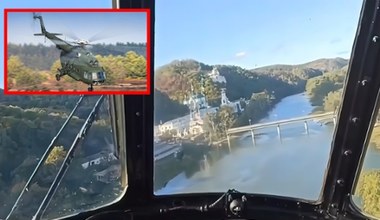 Ukraiński Mi-8 prawie dotyka wody. Tak unika rosyjskich radarów