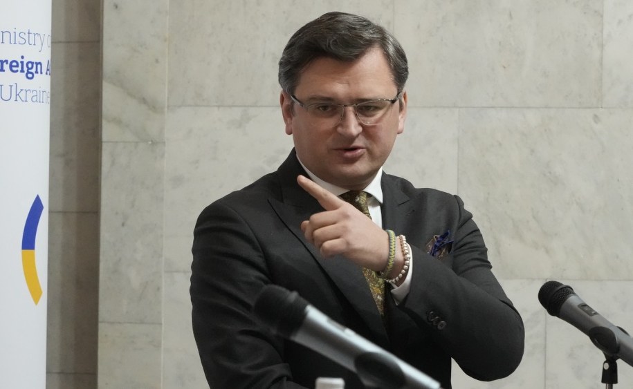 Ukraiński minister spraw zagranicznych Dmytro Kułeba /Efrem Lukatsky /PAP/EPA