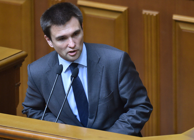 Ukraiński minister spraw zagranicznych Pawło Klimkin. /AFP