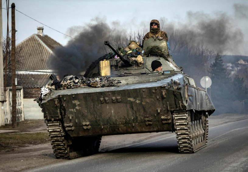 Ukraiński opancerzony transporter piechoty /East News