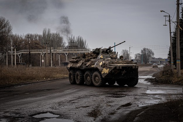 Ukraiński sprzęt wojskowy w Konstantynówka, miejscowości położonej na wschód od Bachmutu /AA/ABACA /PAP/EPA