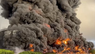 Ukraiński sztab: Panika po pożarze bazy paliw w Sewastopolu