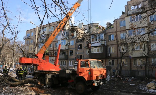 Ukraiński sztab: Rosjanie atakują dzielnice i infrastrukturę miast