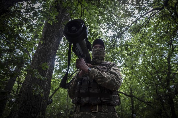 Ukraiński żołnierz koło Charkowa /Maria Senovilla /PAP/EPA