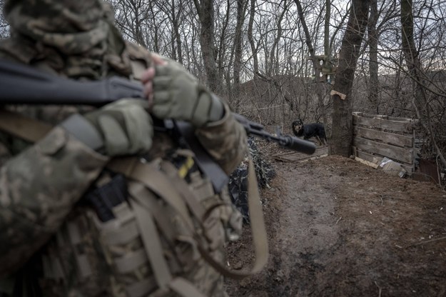 Ukraiński żołnierz na froncie w pobliżu Awdijiwki /	AA/ABACA /PAP/EPA