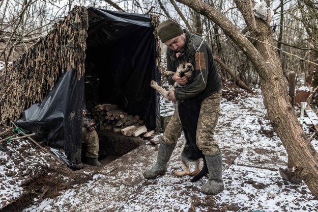 Ukraiński żołnierz w okolicach Bachmutu / AA/ABACA /PAP/Abaca