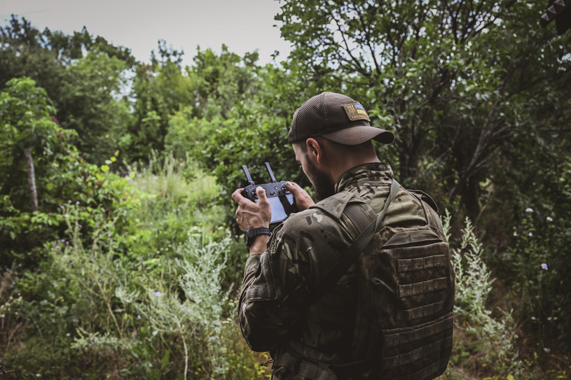 Ukraiński żołnierz w okręgu donieckim /ERCIN ERTURK /AFP