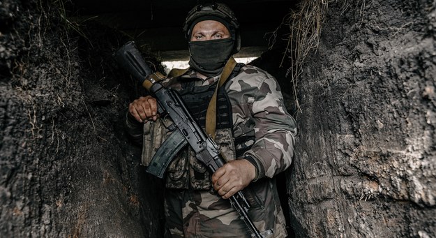 Ukraiński żołnierz /Vladyslav Karpovych /PAP