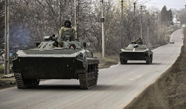Ukraińskie czołgi w obwodzie donieckim /	AA/ABACA /PAP/Abaca