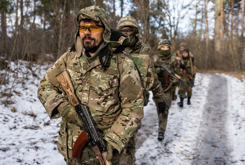 Ukraińskie Legiony ćwiczą w okolicach Kijowa /Rex Features/EAST NEWS /East News
